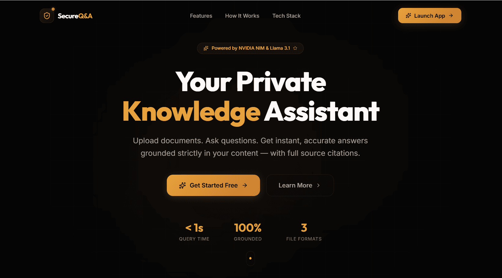 Secure Q&A - Knowledge Assistant